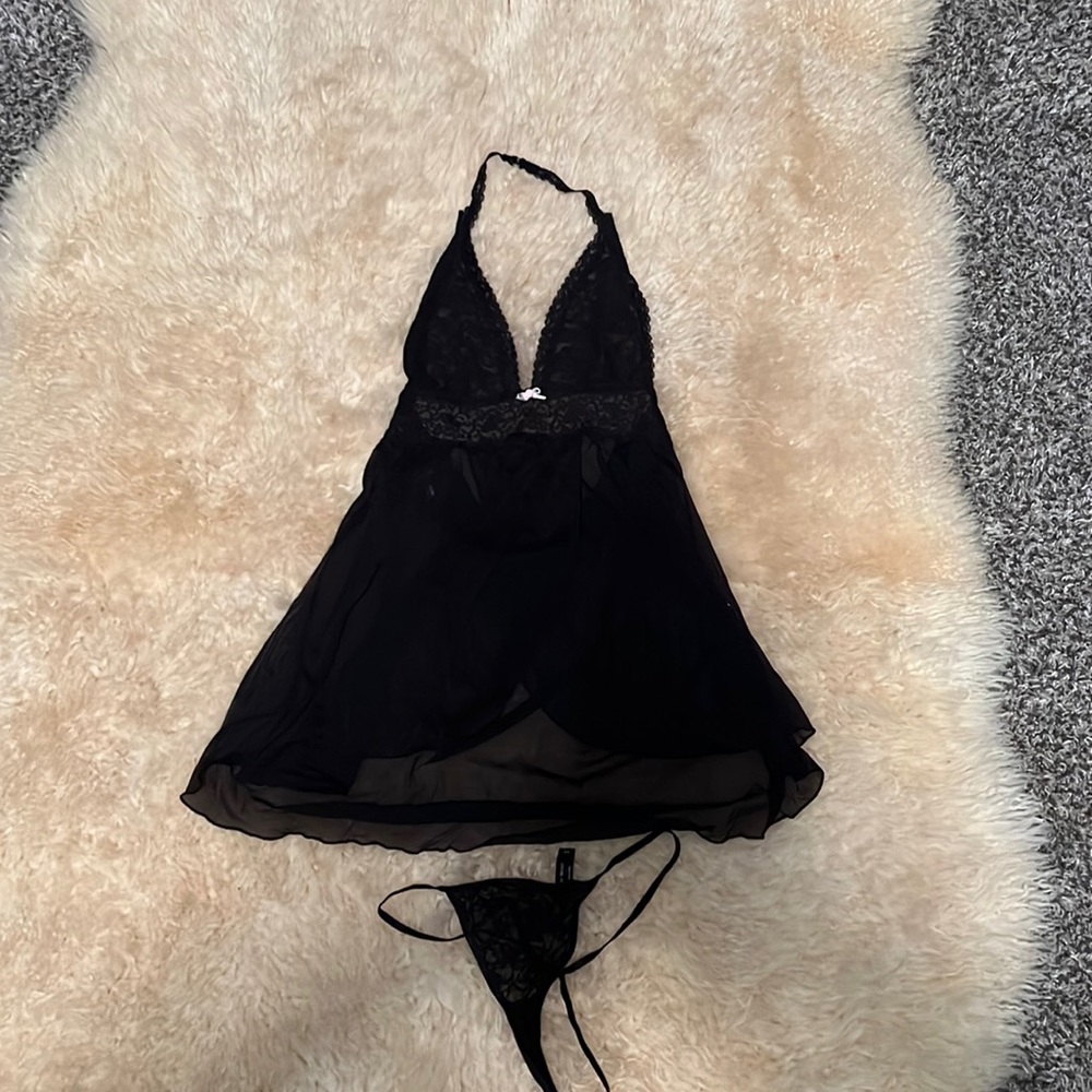 Victoria Secret Lace Babydoll and Thong